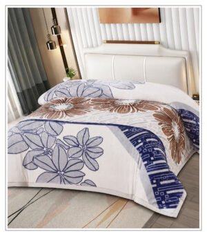 Premium Floral Printed Mink Blanket