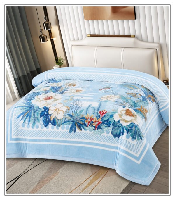 blanket_03_1123x1280 Elegant Floral Printed Mink Blanket