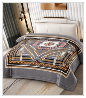 Classic Geometric Luxe Mink Blanket