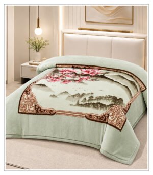 blanket_09_1123x1280 Serene Blossom Landscape Mink Blanket