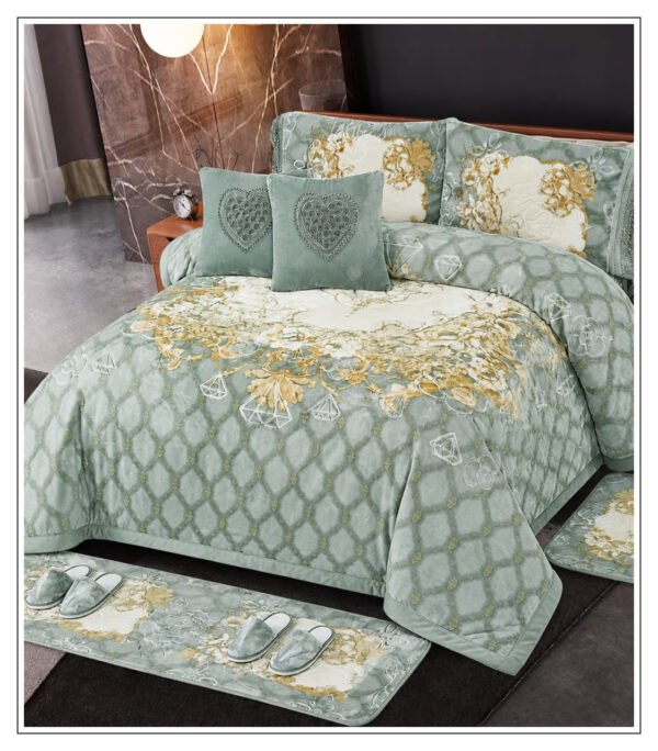 blanket_12_1123x1280 Sage Garden Floral Mink Blanket