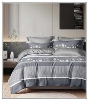 Silver Meadow Stripe Bedsheet