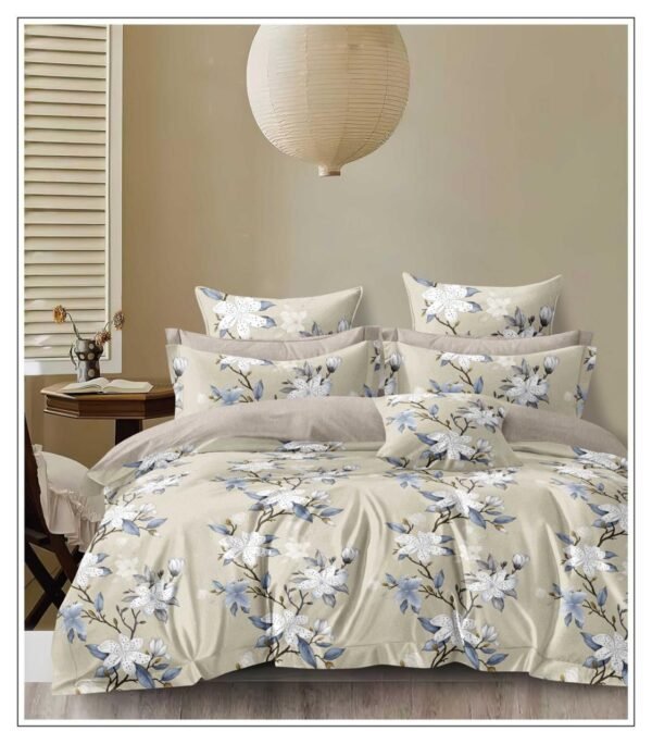 WhatsApp Image 2026-08-18 at 5.57.53 PM (1) Azure Blossom Geometric Bedsheet