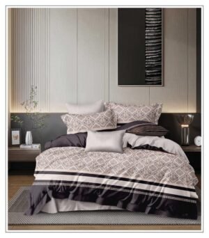 WhatsApp Image 2026-08-18 at 5.57.54 PM Ivory Noir Mosaic Bedsheet